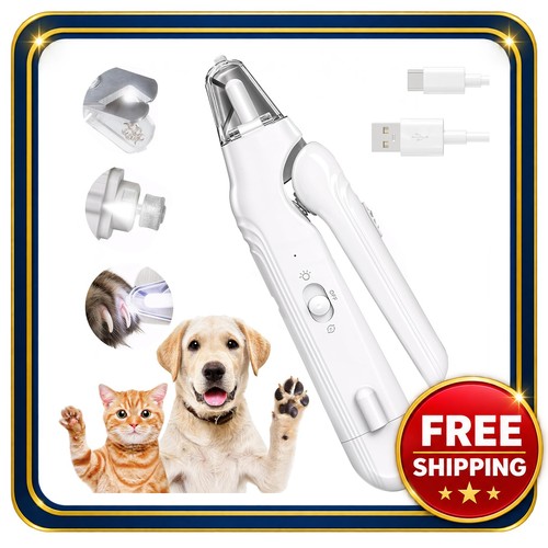 Dog nail clippers grinder led - nail,