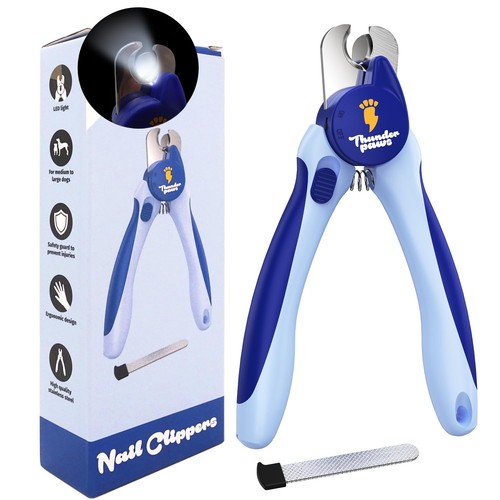 Led dog nail clippers with - led,