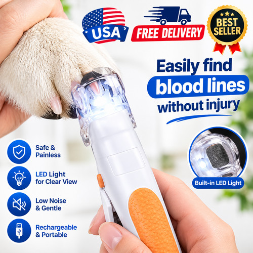 Dog nail clippers led light - dog,