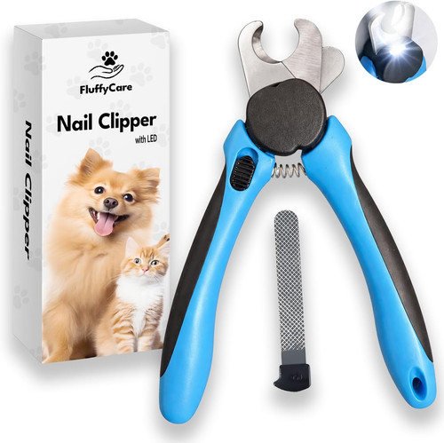 Led dog nail clipper - led, with