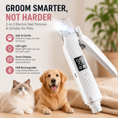 Pet nail clippers with safety - nail,
